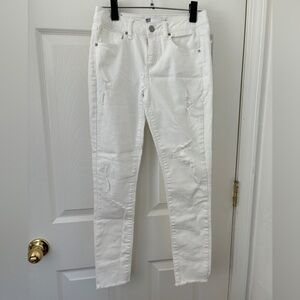 Women’s White RSQ Jeans Baja Ankle Size One